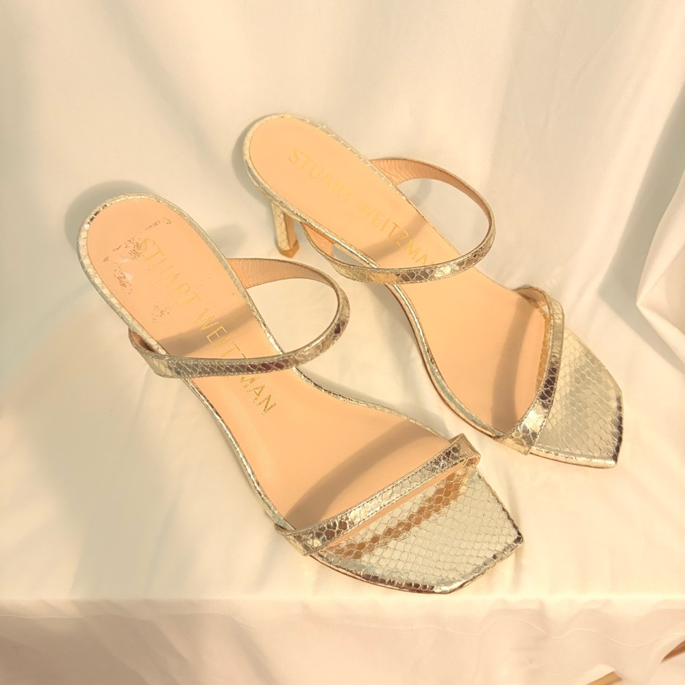 Stuart Weitzman Gold Heels